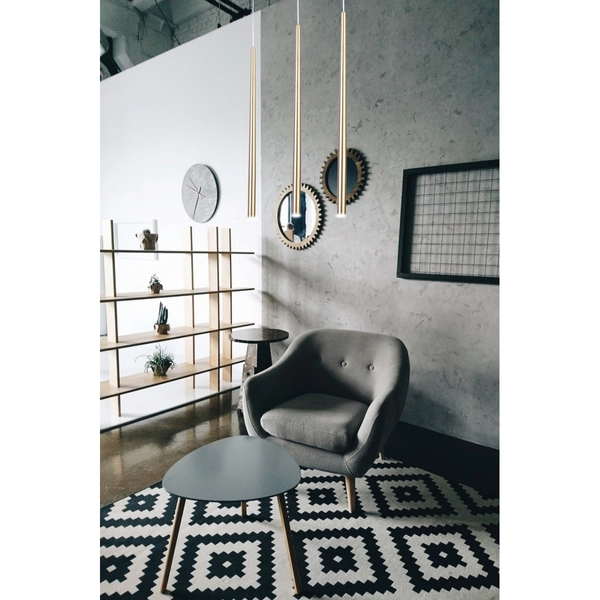 LAMPA wisząca SOPEL 33156 Sigma metalowa OPRAWA zwis tuba złota OUTLET