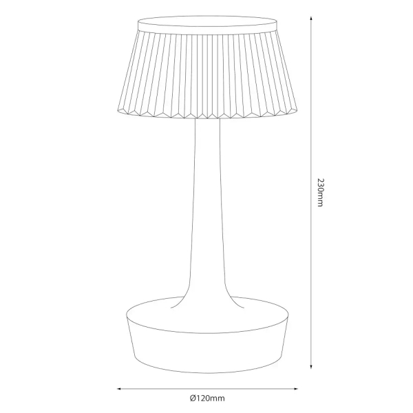 Akumulatorowa stołowa lampa Easy ML2287 LED 1,5W 3000-6000K biały