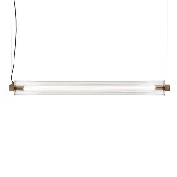 Liniowa ledowa lampa wisząca Merezi 4 5219 LED 30W 3000K mosiądz patyna
