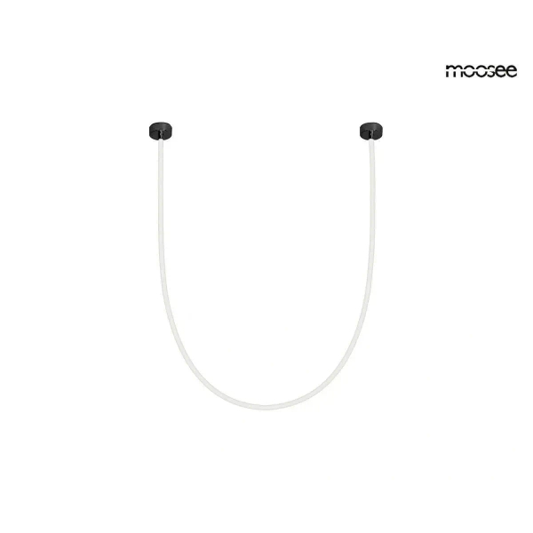 Lampa wisząca LASSO biała czarna MSE15011004422 45W 3000-4000K CCT wąż LED