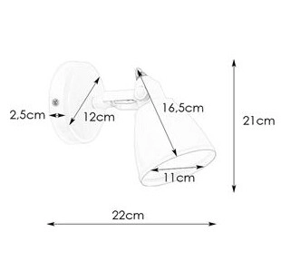 Industrialna LAMPA ścienna FJÄLLBACKA 108082 Markslojd regulowana OPRAWA metalowy kinkiet do łazienki IP44 czarny