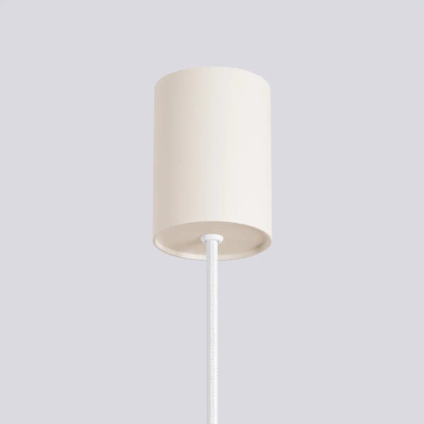 Wisząca lampa minimalistyczna HALO SL.1719 ryflowana kula beżowa