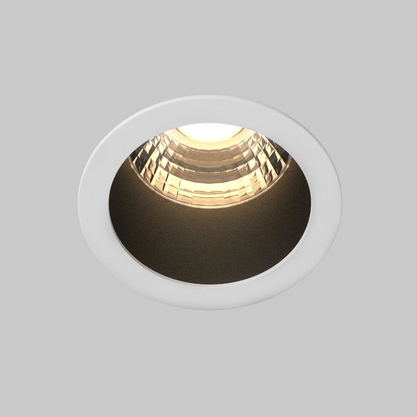 Lampa podtynkowa Minor DL089-9W3K-BW LED 9W 3000K do jadalni czarna biała