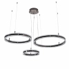 Żyrandol pierścieniowy ARKADIA ST-6376-40+60+80 tytanowy LED 285W 3000K ringi