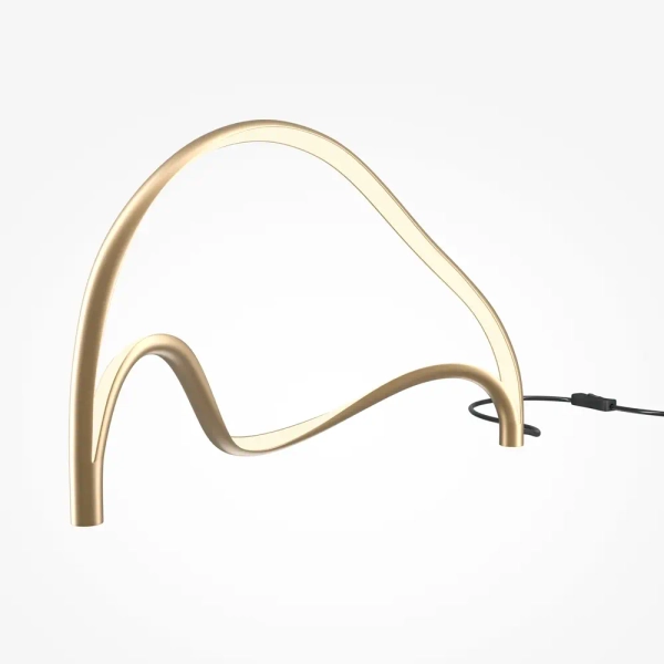 Ledowa lampa stołowa Plons MOD283TL-L12BS3K LED 12W 3000K mosiądz