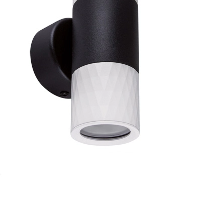 Kinkiet LAMPA ścienna PIANO 03882 Ideus metalowa OPRAWA loftowa tuba czarna biała