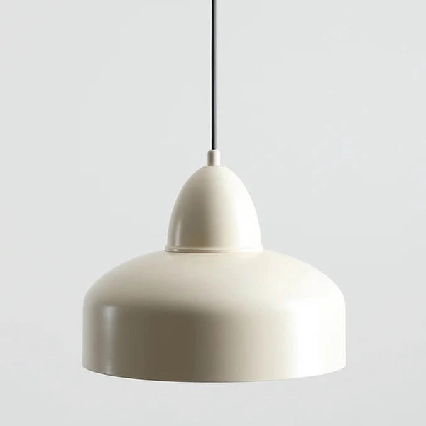 Wisząca lampa nad wyspę Como 946G9 Aldex metalowy abażur kremowy