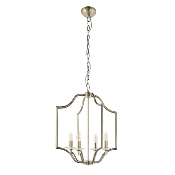 Świecznikowa lampa wisząca Lainey 81916 klasyczna mosiądz
