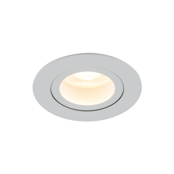 Lampa sufitowa AURA białe oczko regulowany kąt podtynkowe 1xGU10 IP65 10572