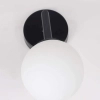 Kinkiet lampa ścienna DORADO LP-002/1W BK Light prestige loftowa oprawa szklana kula czarna biała
