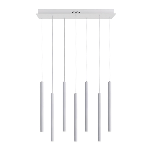 Nowoczesna lampa wisząca Valdes PND-22302-7-WH LED 35W 3000-6000K biała