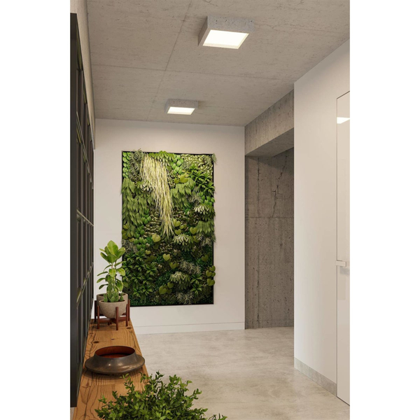 Betonowy plafon kuchenny SL.0995 LED 18W kwadratowa lampa sufitowa