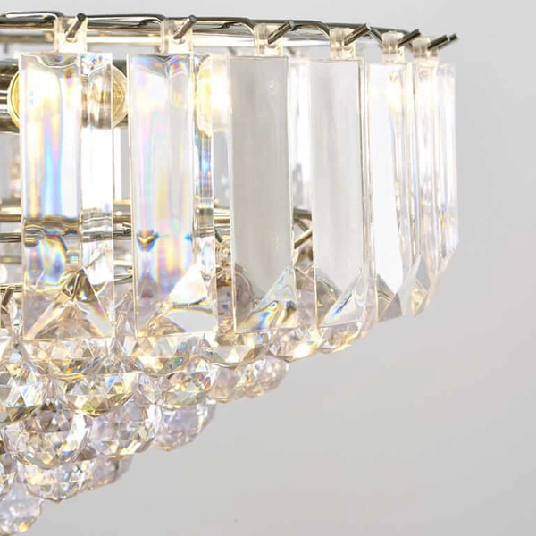 Lampa wisząca glamour Fargo FARGO-18CH kryształowa chrom przezroczysta