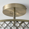 Lampa sufitowa glamour Hudson 70558 Endon kryształki crystals mosiądz