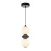 Kulisty żyrandol Balos PND-94921-2A-BK LED 10W 3000K czarny biały