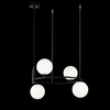 LAMPA wisząca RING MOD013PL-04B Maytoni szklana OPRAWA modernistyczny ZWIS kule balls czarne