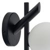 Szklana lampa ścienna ZOE 33328 Sigma modernistyczna kula czarna