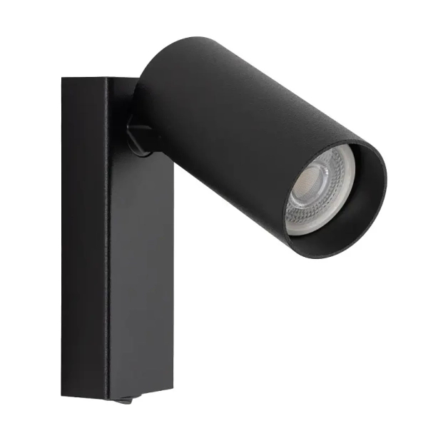 Ścienna lampa z regulacją FOURTY 11763 metalowa tuba czarna