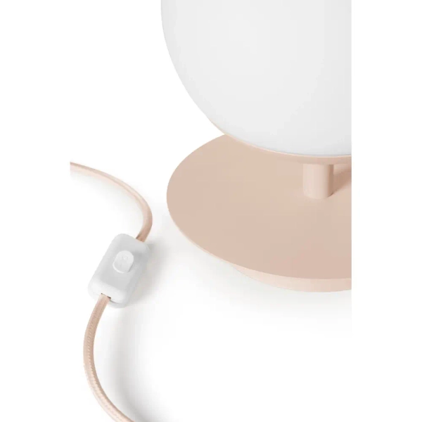 Szklana lampa na stolik PLAAT ST PLS11010P1 do sypialni beżowa