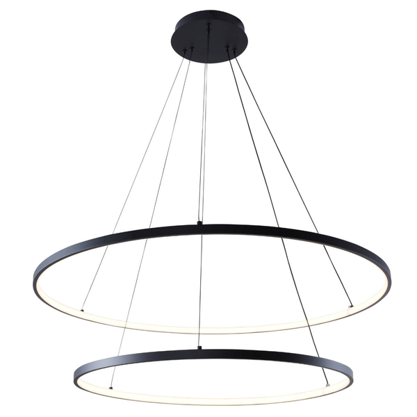 Lampa wisząca ring Breno 2023200-BK LED 60W 3000-6000K pierścienie czarne