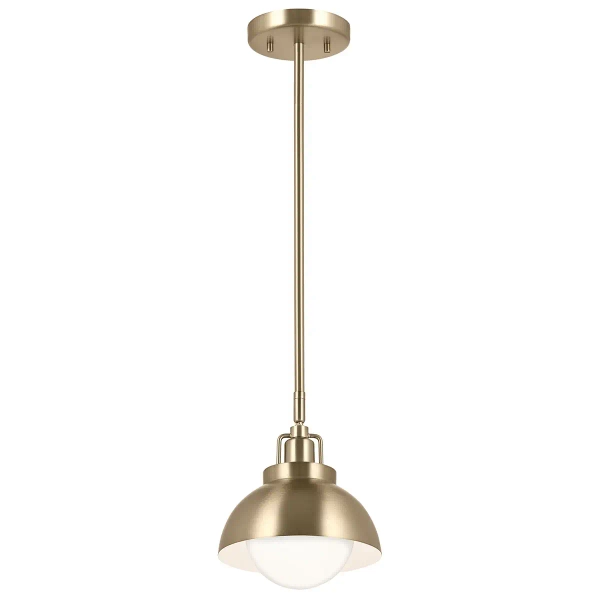 Metalowa lampa wisząca/ścienna/sufitowa Niva KL-NIVA-1W-1P-CPZ szampańska