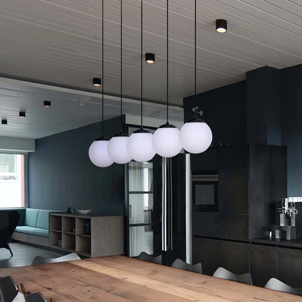 Kule wiszące na listwie CAMINA K-4747 nowoczesna lampa czarna