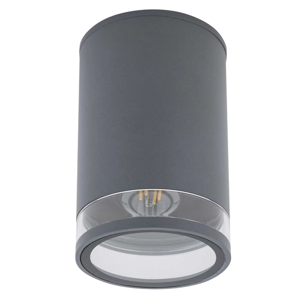 Łazienkowa lampa sufitowa Rock 10687 IP44 downlight metalowy grafitowy