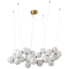 Lampa podwieszana Coralli DP0254-1000 Step LED 116W 3000K kule mosiądz biały