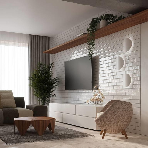 LAMPA ścienna SL.0934 metalowa OPRAWA kinkiet kamień biały