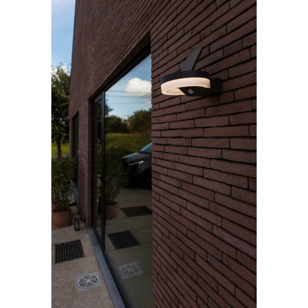Elewacyjna lampa z czujnikiem RUNDA 6915801335 LED 12W 4000K IP54 czarna