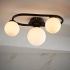 Kulista lampa sufitowa Pulsa 93524 kule balls biały IP44 czarny