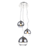 Wisząca lampa jadalniana Silver Ball kaskada nad stół chrom