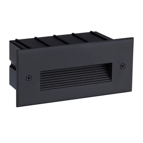 Ścienna lampa zewnętrzna wpustowa CENDILO LE75317 LED 5W 3000K IP65 czarna