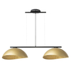 Glamour lampa do salonu wisząca Solar 40580 Sigma żywica czarna złota