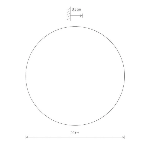 Okrągły kinkiet ścienny Ring 11290 Nowodvorski LED 10W 3000K do holu drewniany