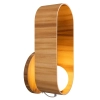Kulista lampa ścienna Sfera QN-SFERA-WB-L-TEAK do salonu brązowy biały