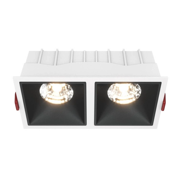 Wpustowa lampa Alfa DL043-02-15W3K-SQ-WB LED 30W 3000K biały czarny