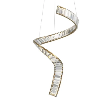 Wisząca lampa spiralna Krone P097PL-L48BS3K LED 48W 3000K mosiądz