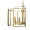 Lampa wisząca na łańcuchu Mya MYK0463 do salonu szczotkowany brąz