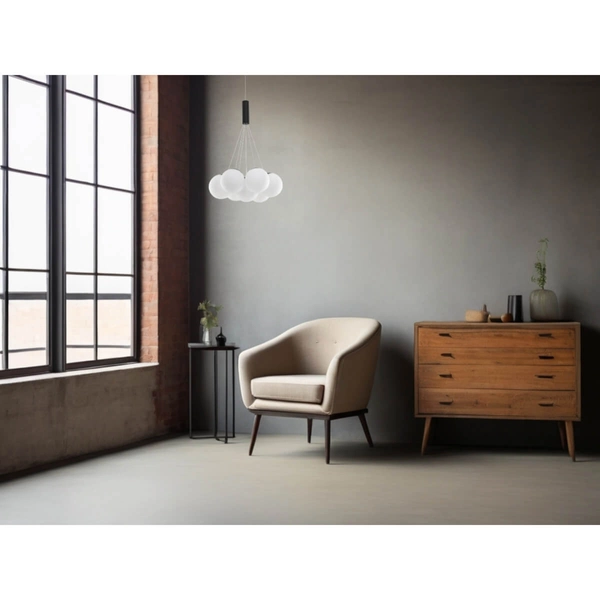 Wisząca lampa loftowa Abala LE43309 LED 49W 3000K czarna biała