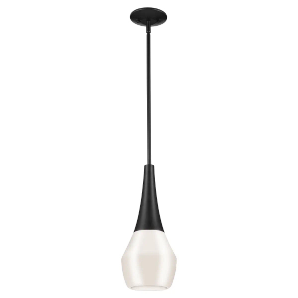 Wisząca lampa Deela KL-DEELA-P-BK nad wyspę kuchenną czarna biała