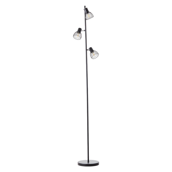 Stojąca lampa Blacky 93085/06 regulowana do czytania czarna