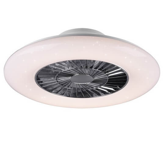 Wentylator sterowany pilotem Visby R62402106 LED 40W 3000-6500K srebrna
