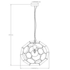 Lampa wisząca kula Hannelore 10423/40/30 metal czarna