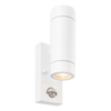 Kinkiet zewnętrzny tuba Palin 75440 IP44 góra-dół z czujnikiem biały