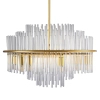 Lampa wisząca glamour LUXORIA ST-8530 gold szklana metalowa złota