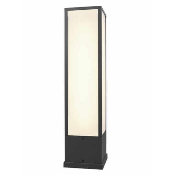 Ogrodowa LAMPA stojąca ATHIE DL142526260 Trio metalowa OPRAWA outdoor LED 15W 3000K słupek IP54 grafitowy