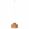 Lampa wisząca Raffle P0587 Maxlight boho pleciona do salonu eko biała
