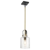 Lampa wisząca loft QN-KITNER-P-NBR do jadalni mosiądz