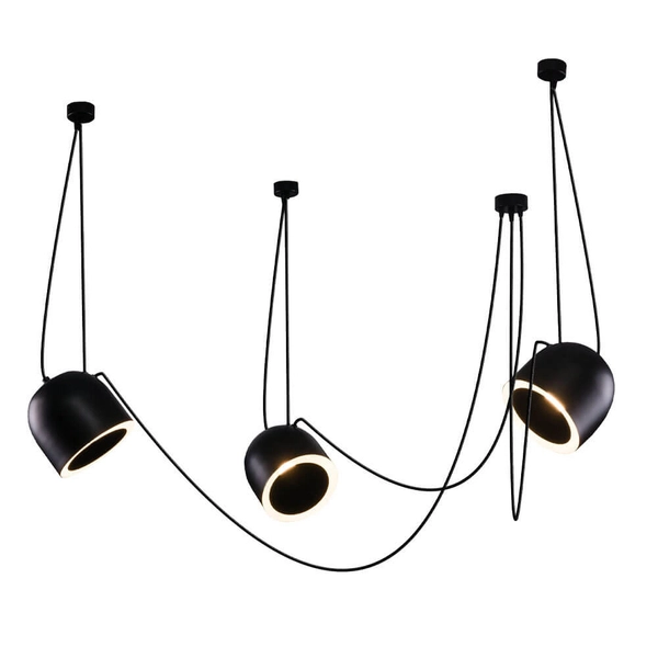 LAMPA wisząca DOBO 9037 Shilo modernistyczna OPRAWA metalowy zwis czarny